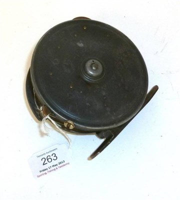 Lot 263 - A Hardy 4"; Alloy 'Silex' Reel, with twin white handles mounted directly onto drum (one...