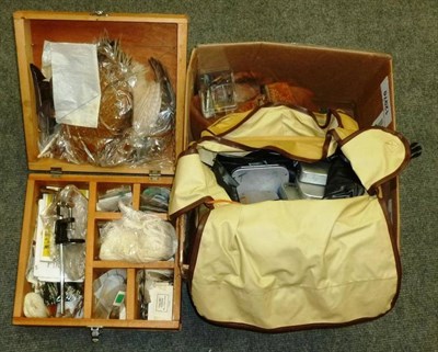 Lot 273 - Mixed Tackle, including Silmalloy and other fly boxes and flies, fly-tying materials, lures,...