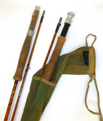 Lot 322 - Two Hardy 2pce Split Cane Fly Rods:- The Pope No.7 10ft rod, serial number H62776, circa 1964, with