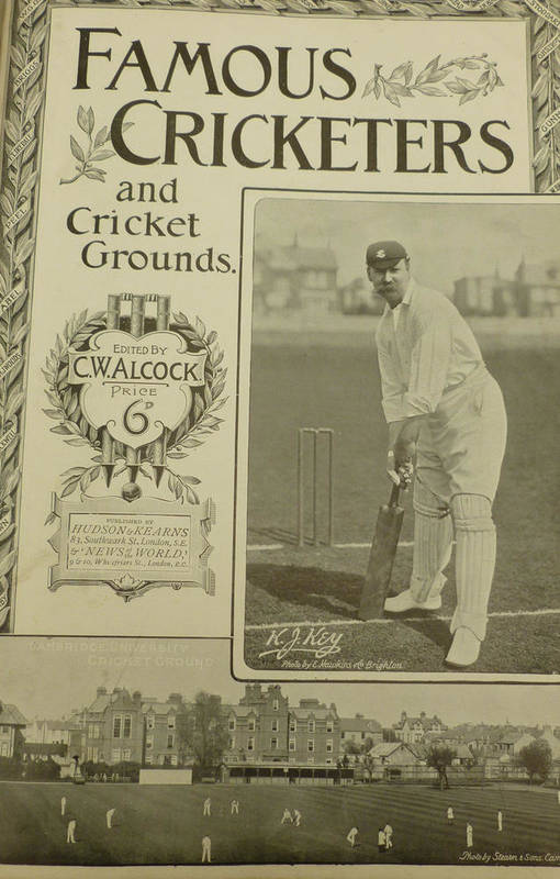 Lot 10 - Famous Cricketers and Cricket Grounds 1895, cloth bound magazines, edited by C.W. Alcock