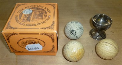 Lot 13 - A Silver Dunlop Golf Ball Hole in One Souvenir Cup, hallmarks for Birmingham, together with an...