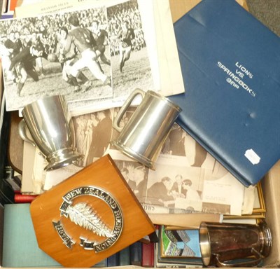 Lot 16 - A Large Collection of Rugby Memorabilia Relating to John Tallent C.B.E, including Sherborne...