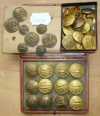 Lot 46 - Forty Three Stainton Dale Hunt and Other Brass Hunting Buttons, various sizes, manufactured by...