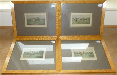 Lot 56 - E W Savory Ltd after George Wright - Polo Scenes, a set of four coloured photogravures, 11cm by...