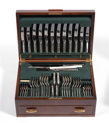 Lot 460 - A Modern Eight Place Setting Table Service of Silver Flatware, Charles Bradbury & Sons,...