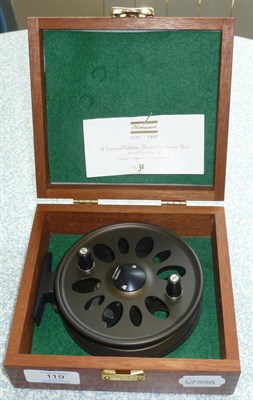 Lot 119 - A Shakespeare 4 1/2inch Alloy 'Centenary Aerial' Reel, limited edition No.30/250, with twin...