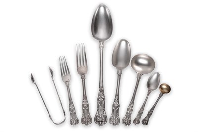 Lot 463 - An Eighteen Place Table Service of Queen's Pattern Silver Flatware, Elizabeth Eaton, London...