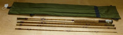 Lot 131 - A 7 1/2ft 4pce Split Cane Fly Rod 'Gypsy' by R. James of Shilbottle, Alnwick, 1995, with...