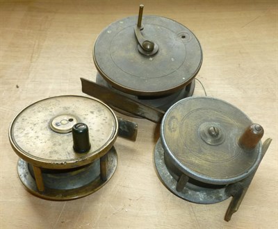 Lot 139 - A Hardy 2 3/4inch Brass Birmingham Reel, with slim black handle, oval logo, brass foot,...