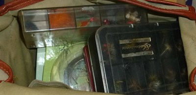 Lot 142 - Mixed Fly Fishing and Other Tackle, including a quantity of flies and fly-tying materials,...