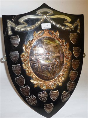 Lot 10 - A Darlington 'Challenge Shield' Billiard Trophy Presented by H Pike Pease D.L.M.P. Between 1906 and