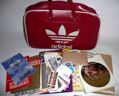 Lot 30 - A Collection of Football Memorabilia, including postcards of the 1962 Manchester United team...