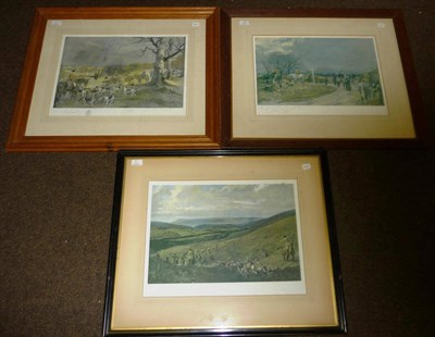 Lot 70 - Lionel Edwards - 'The Devon and Somerset Stag Hounds. The Lay-on'; 'The Bramham Moor at...