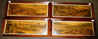 Lot 78 - English School 19th Century - `Grouse Shooting', `Pheasant Shooting', `Partridge Shooting' and...