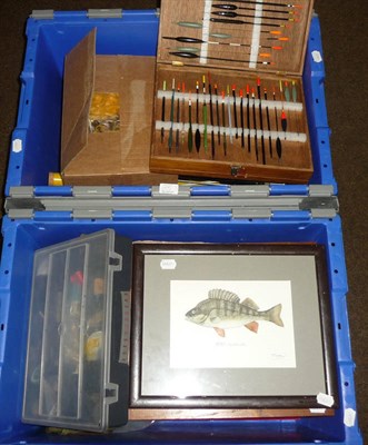 Lot 155 - Mixed Tackle, including feathers and capes and other fly tying materials, flies and lures, Mitchell