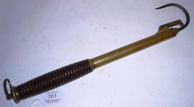 Lot 161 - A Hardy Brothers Telescopic Brass Gaff, with turned wooden handle, the screw off end section marked