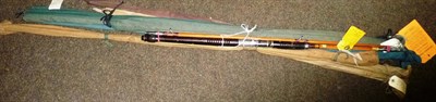 Lot 162 - Six Mixed Rods, including a Greys of Alnwick 9ft 2pce split cane 'Aln De Luxe No.6' trout fly...