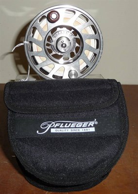 Lot 188 - A Pfleuger 'President' Fly Reel, number 2884, with manual, in nylon case