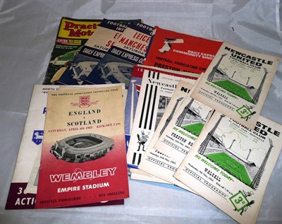 Lot 29 - Sixteen Football Programmes, mainly 1960's, including FA Cup Finals 1963 &1964 with song books,...