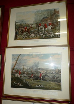 Lot 37 - Harris after Alken - "Fox Hunting - The Meet; Away!; The Brook; and Who-Hoop!", a set of four...