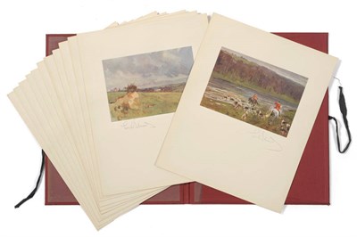 Lot 63 - Lionel Edwards - a Folio of Twelve Colour Prints, laid down on cream mounts, each signed in...