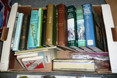 Lot 101 - Mixed Tackle, including fourteen fishing related books, Farlow's 1960 catalogue, Hardy priest,...