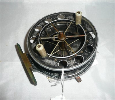 Lot 137 - An Allcock 4 1/2-Inch Alloy Lever Check 'Aerial' Reel, design no.68946, with a 1 1/4-Inch wide...