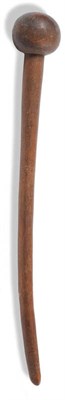 Lot 258 - A Rhinoceros Horn Knobkerrie, South Africa, circa 1880, 51cm long, 408g See illustration  Sold with