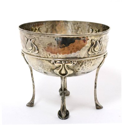 Lot 553 - William Hutton & Sons Ltd: An Art Nouveau Silver Presentation Rose Bowl, London 1906, of...