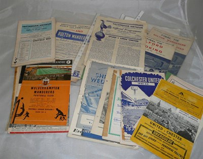 Lot 32A - A Collection of Football Programmes, including F.A.Cup Finals 1958 and 1959, Amateur Cup Finals...