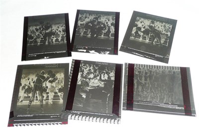 Lot 2 - Six Photographic Negatives of the Harlem Globetrotters 1988, each with a different image, including