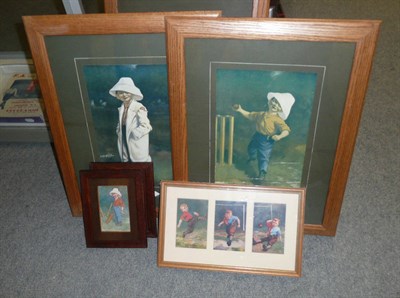 Lot 10 - Sporting Collectables by E P Kinsella:- `The Boss', `The Catch of the Season' and `Good Enough...