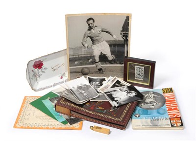 Lot 24 - A Collection of Stanley Matthews Memorabilia, including family photographs, signed Christmas cards