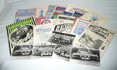 Lot 34 - Twenty 1950's Newcastle United Football Programmes, cup finals and away games, including 1952 &...