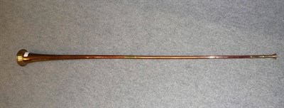 Lot 41 - A Copper and Brass Coaching Horn, length 132cm