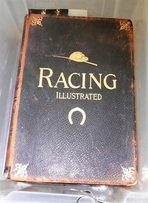 Lot 54 - Three Volumes of Racing Illustrated Magazines, from July 1895 to December 1896, leather...