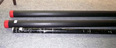 Lot 67 - Three Split Cane Fishing Rods:- Hardy 9ft 6inch 3pce 'The Deluxe' fly rod, serial number...