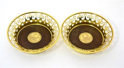 Lot 562 - Anthony Gordon Elson (b.1935): A Pair of Silver-Gilt Wine Coasters, London 1973, each of flared...