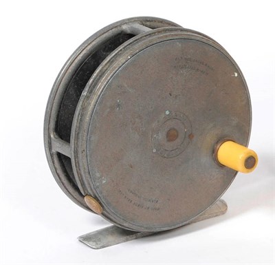 Lot 76 - A Hardy 3 7/8inch Alloy Duplicated Mark II 'Perfect' Fly Reel, with fat ivorine handle, alloy foot