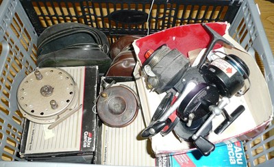 Lot 86 - Ten Mixed Reels, including two boxed Abu Ambassadeur 7000C reels, boxed Ambassadeur bait...