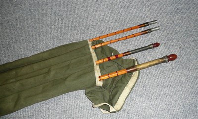 Lot 90 - A Hardy 11ft 6in 3pce Split Cane 'The Murdoch' Steel Centre Salmon Fly Rod, serial number...