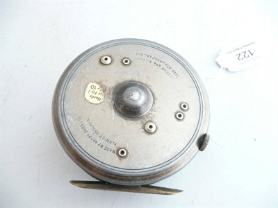 Lot 122 - A Hardy 4inch Alloy 'St.John' Fly Reel, pat. no.9261, with pierced drum, fat black handle,...