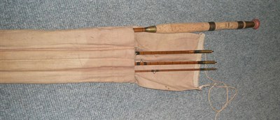 Lot 128 - Two Split Cane Fly Rods :- a 13ft 3pce Pezon et Michel for Farlow, serial number 2012639, with...