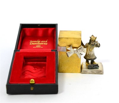 Lot 573 - Stuart Devlin (b.1931): A Silver-Gilt Surprise Christmas Carol Box, London 1971, rectangular...