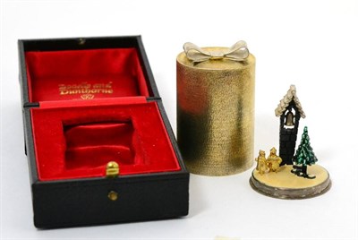 Lot 580 - Stuart Devlin (b.1931): A Silver-Gilt and Enamel Surprise Christmas Carol Box, London 1978,...