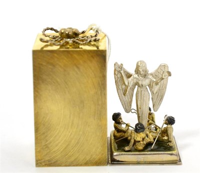 Lot 581 - Stuart Devlin (b.1931): A Silver-Gilt Surprise Christmas Carol Box, London 1979, rectangular...