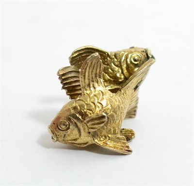 Lot 585 - Stuart Devlin (b.1931): A Silver-Gilt Goldfish Paperweight, maker's mark SD, London 1977,...