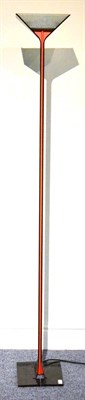 Lot 657 - A Flos Papillona Floor Lamp, designed in 1975 by Tobia Scarpa, black aluminium frame with red flex