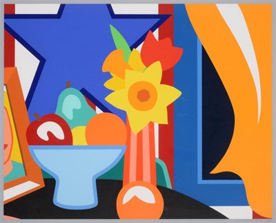 Lot 730 - Tom Wesselmann (1931-2004) American  "Still Life with Blowing Curtain (orange) " Signed,...