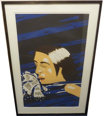 Lot 731 - Alex Katz (b.1927) American  "Olympic Swimmer " Screenprint, 103cm by 65.5cm  Provenance: From...